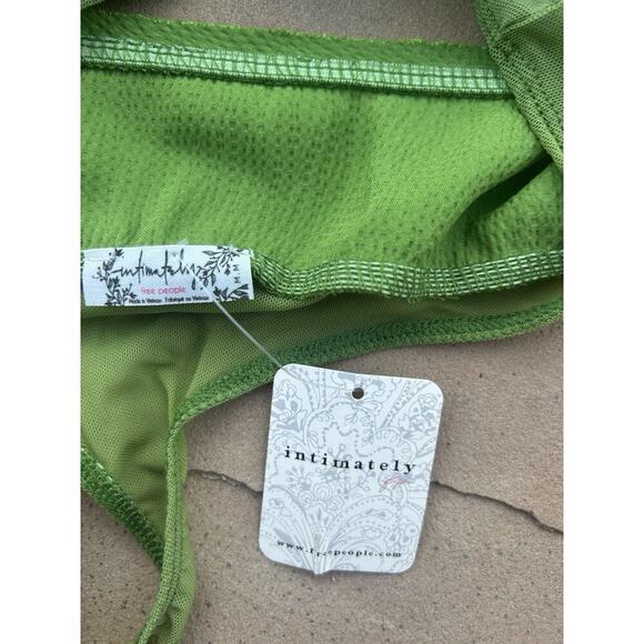 🌻NEW w.tag Free People Intimately There She Goes Bodysuit in Green Size M - Picture 2 of 4